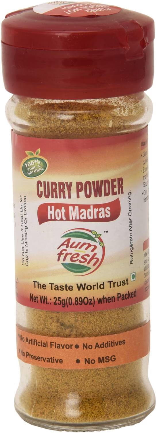 Aum Fresh Curry Powder Hot Madras - 100% Pure & Natural