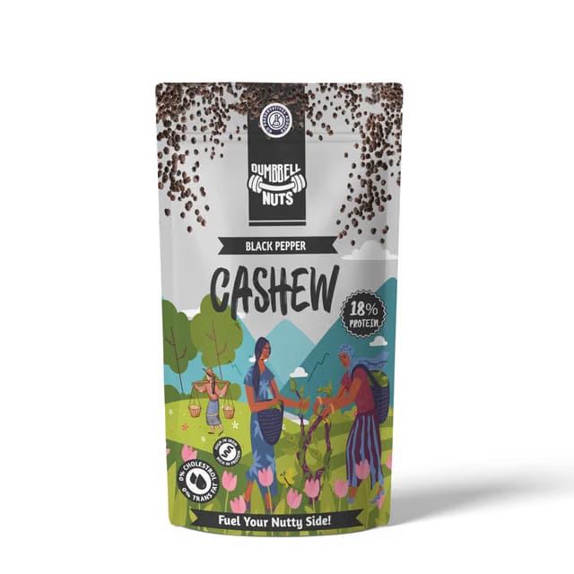 DUMBBELL NUTS Black Pepper Cashew W240