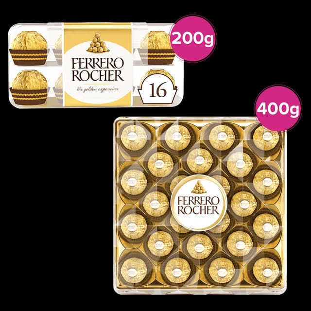 Ferrero Rocher Chocolate Gift Pack (16 Pieces) & Ferrero Rocher Chocolate Gift Pack (24 Pieces)