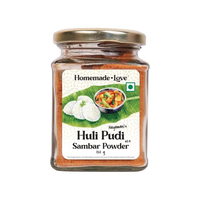 Homemade Love Huli Pudi Sambhar Masala Powder