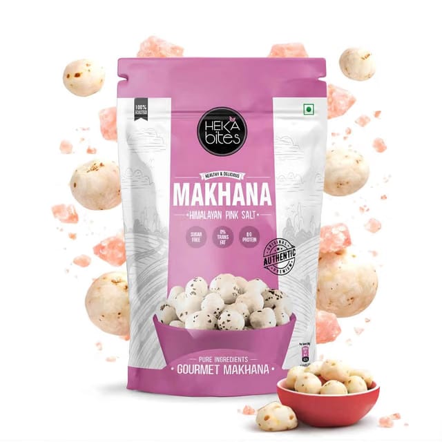 Heka Bites Roasted Makhana Himalayan Pink Salt