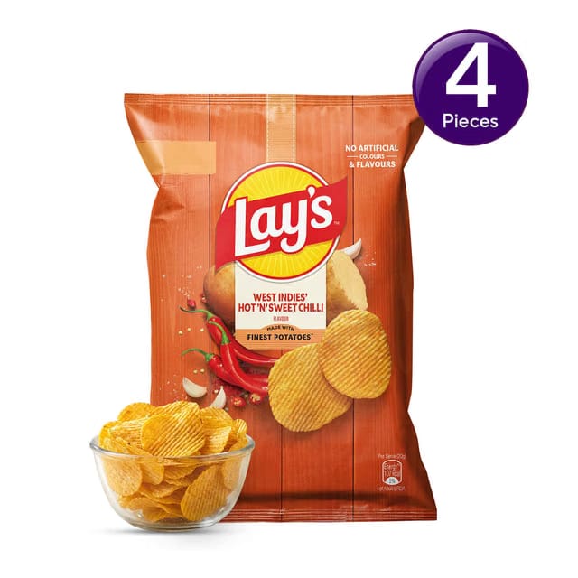 Lay's West Indies Hot 'n' Sweet Chilli Potato Chips Combo