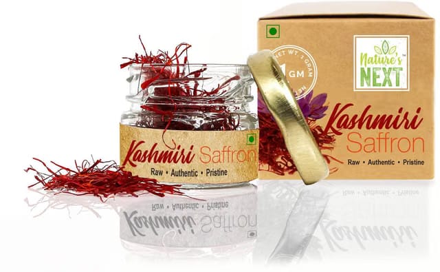 Nature's Next Pure & Premium Kashmiri Saffron Strands - Raw - Authentic - Pristine