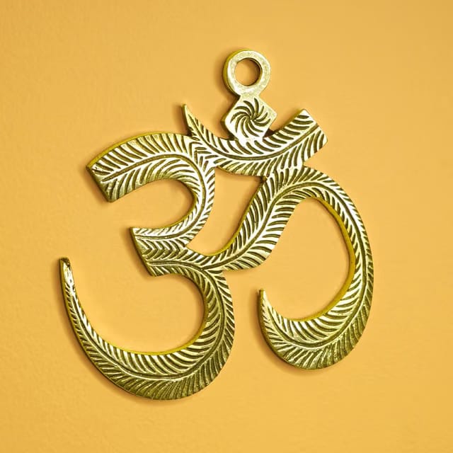 Brass Om Wall Hanging Yantra