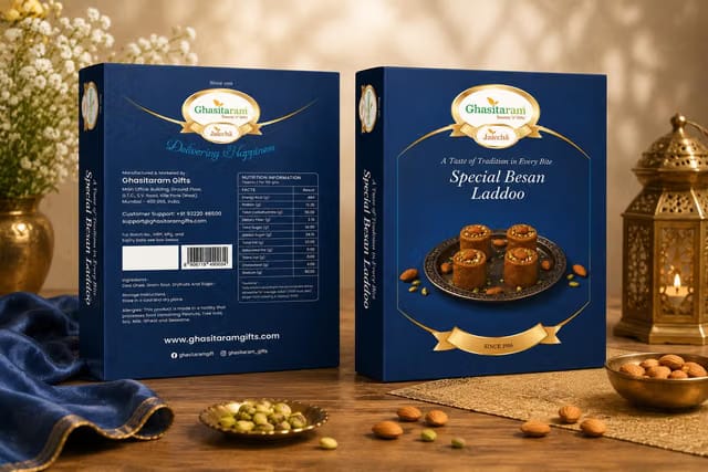 Father's Day Sweets-Ghasitaram's Special Besan Laddoo |Sweets|Sweets Gift Pack|Diwali Sweets|Indian Mithai|Diwali Sweets