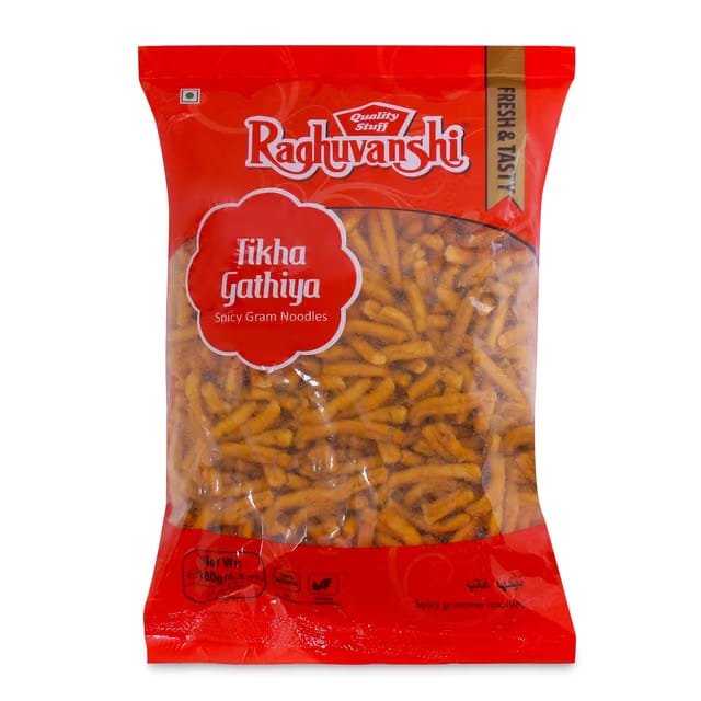 Quality Stuff Raghuvanshi Tikha Gathiya Fried and Salted Split Freen Gram Fresh & Tasty Teatime Snack of India