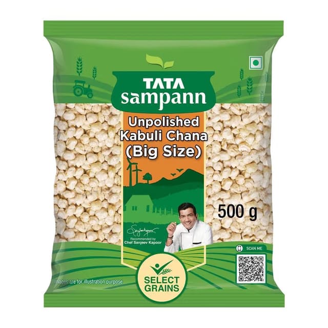 Tata Sampann Unpolished Kabuli Chana (Big Size)