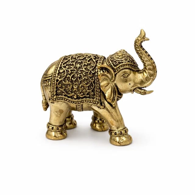 Vastu Brass Elephant Statue |Size-5cm Approx |Weight-54gm Approx |Vastu Remedy for Home & Office |Elephant Idol for