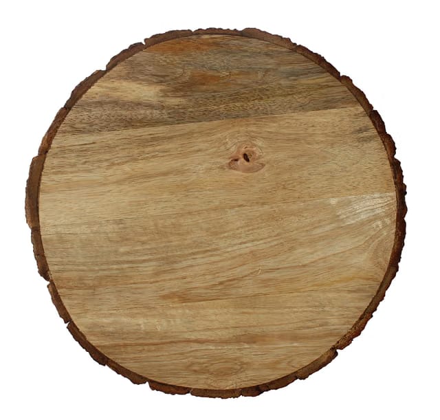 Sanded Wooden Log Crafted Slices disc Platter