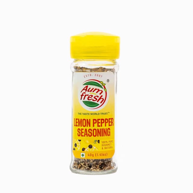 Aum Fresh Lemon Pepper Seasoning - 100% Pure & Natural
