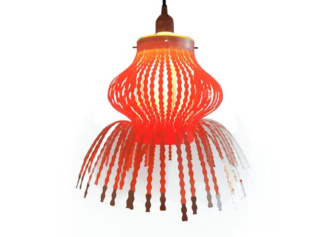Akash kandil for Diwali Foldable DIY Orange Akash Kandil – Easy-to-Assemble Akash Kandil for Diwali: Foldable Lanterns