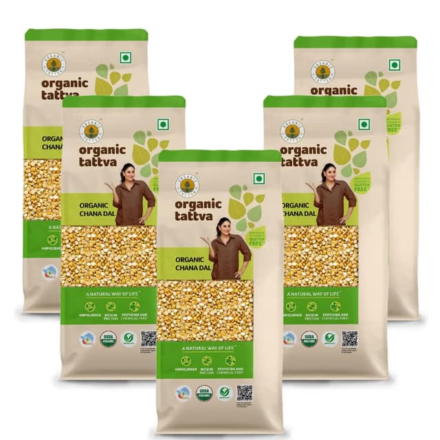 Organic Tattva, Organic Chana (Bengalgram) Dal 500 Gram