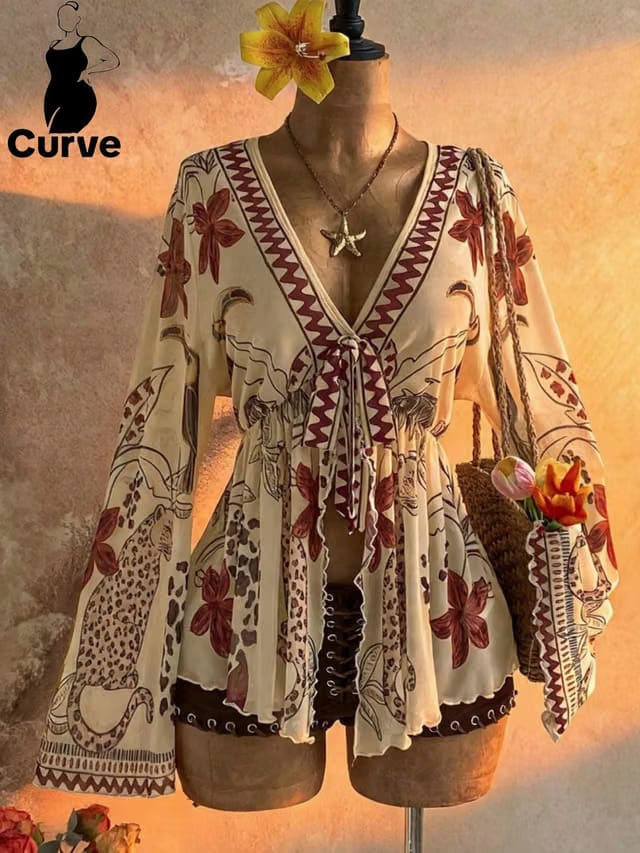 Women's Plus Size Gathered Top