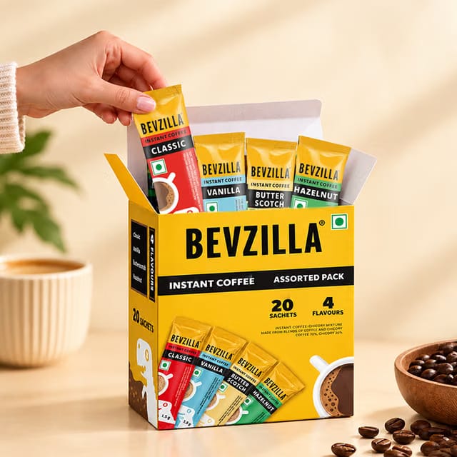Bevzilla Assorted Instant Coffee Powder Sachets