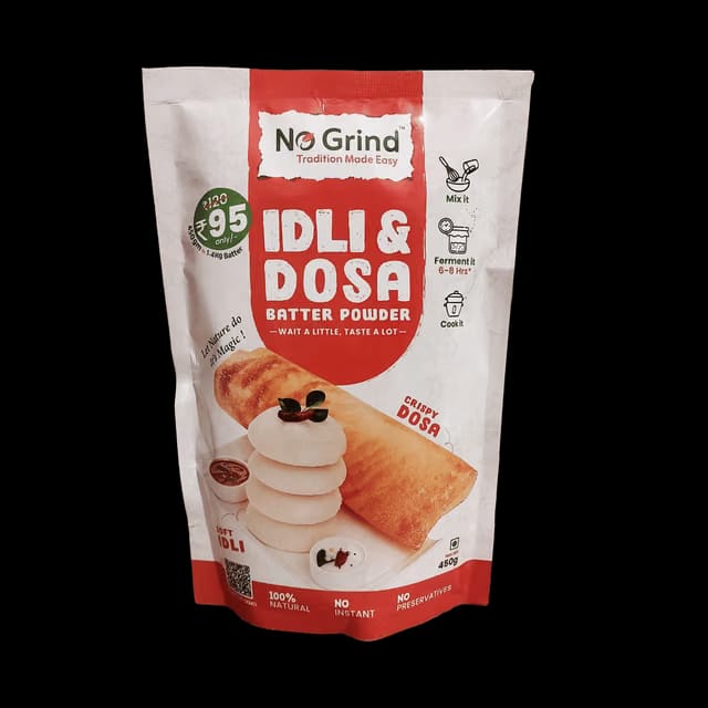 No Grind Natural Dosa & Idli Batter Powder Mix – 100% Preservative‑Free