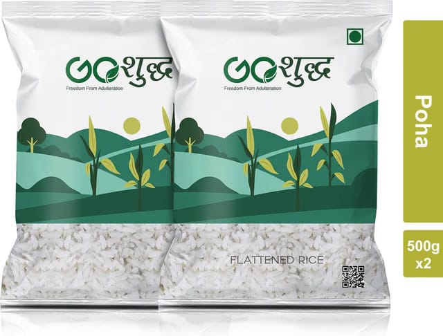 Goshudh Premium Quality Poha (Flattened Rice)-1Kg Poha