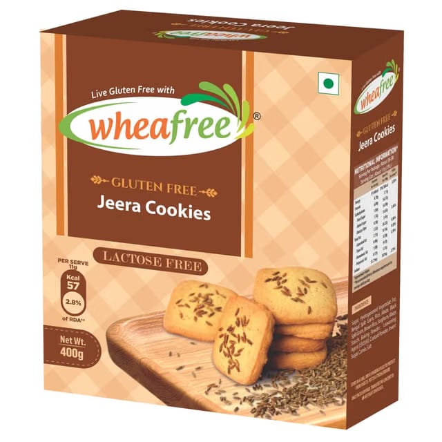 Wheafree Multigrain Gluten-Free Healthy Sweet and Salty (Namkeen) Jeera Biscuits