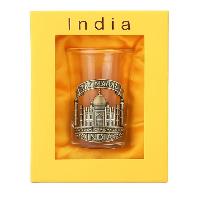 Taj Mahal Shot Glass Items for Home Decoration Tajmahal Gifts Shot Souvenir Gifts Indian Showpiece Decorative Items