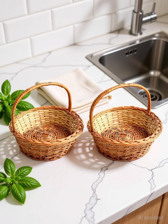 Vmd Bamboo Fruit & Vegetable Basket