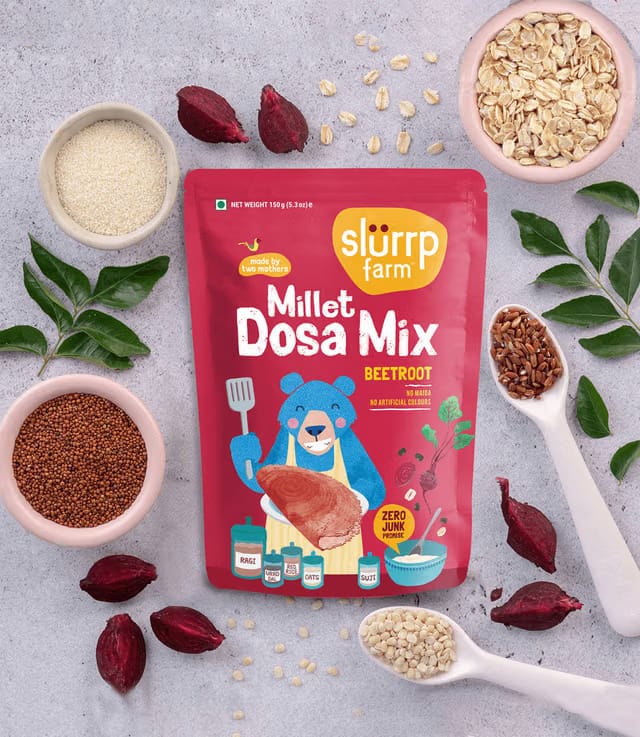 Slurrp Farm Millet Beetroot Dosa Mix (No Maida)
