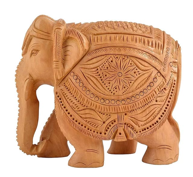 KANHAIYAJI Handicrafts Wooden Carvein Design Showpiece for Home and Office Table Decoration I Home Decor I Wooden