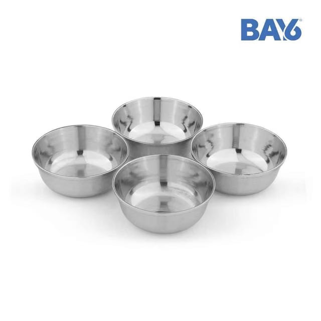 Steel Mukta Vati / Bowl 5 Inch - (4pc)