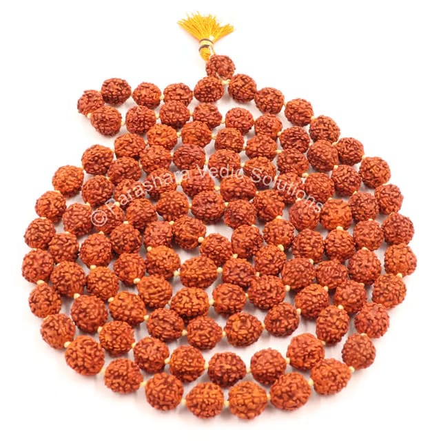 ARKAM Rudraksha Mala Certified/Natural Rudraksh Mala/Original Rudraksha mala Certificate/Rudraksha Mala for jaap/ 10mm