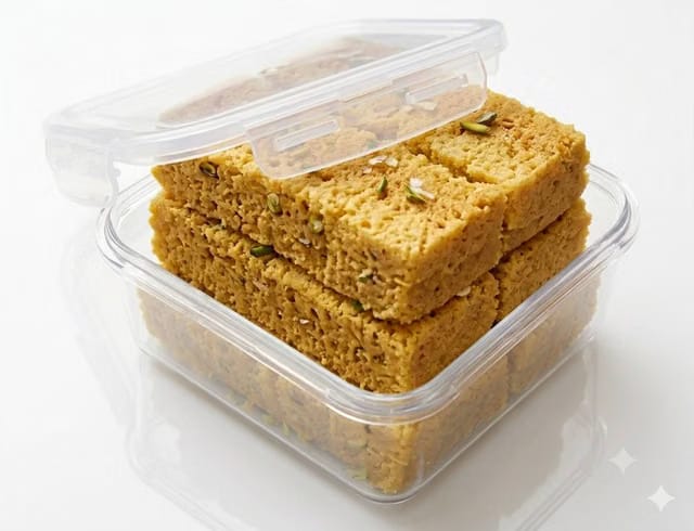 Mahul Sweets & Savouries Mysore Pak 18 Pcs Container