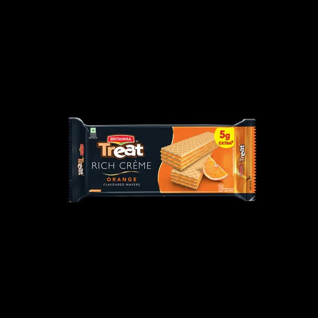 Britannia Treat Rich Creme Orange Flavoured Wafers