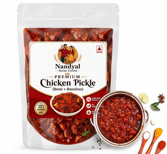Nandyal Home Foods Chicken Pickle (Bone+Boneless)