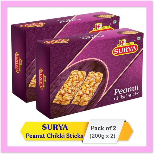 Surya 400gm Peanut Chikki Sticks
