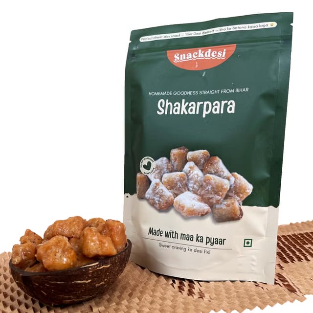 Snackdesi Shakkarpara – Sweet & Crunchy Khurma (Shankarpali)