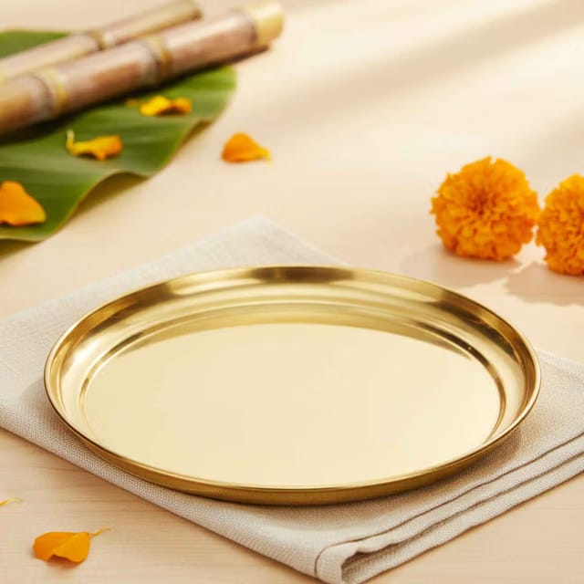 Puja Thali Golden