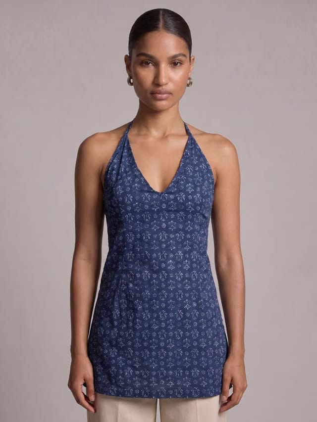 Arya Halterneck Corset Kurti
