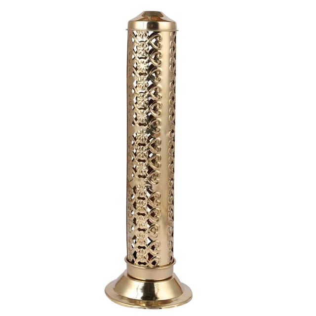 Brass Incense Sticks Holder Pure Brass Flower Agarbatti/Incense Stick Stand/Holder with Dust and Burn Safety Ash Catcher