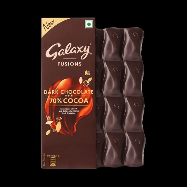 Galaxy Fusions Dark Chocolate Bar 70% Cocoa