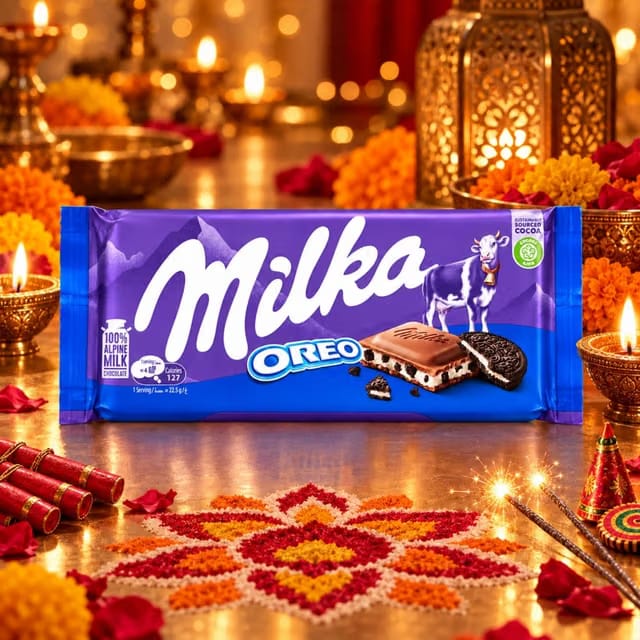 Milka Oreo Milk Chocolate Bar