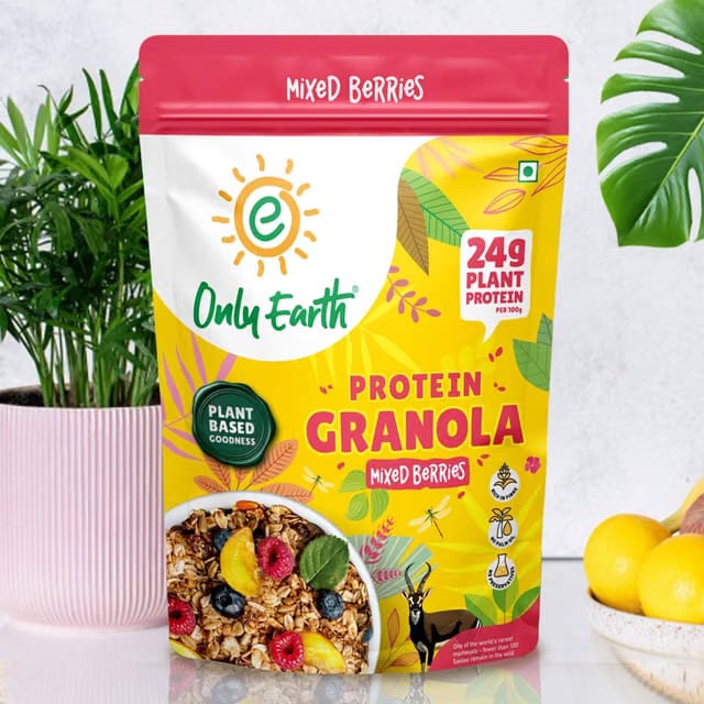 Only Earth Mixed Berries Protein Granola