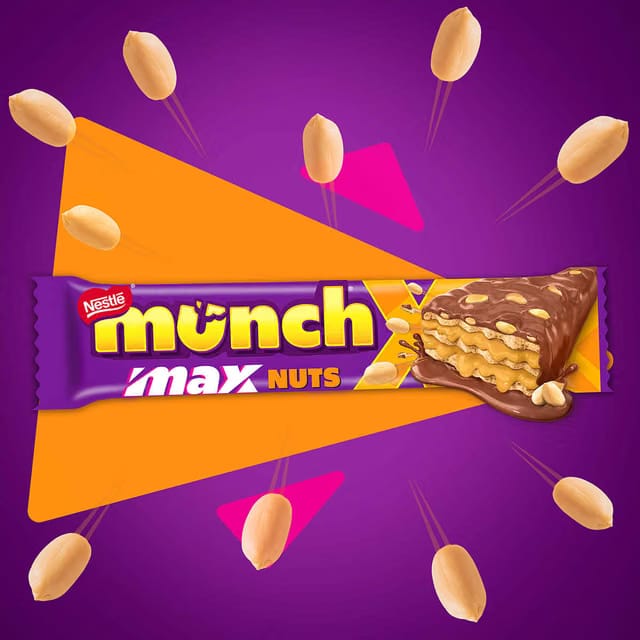 Nestle MUNCH MAX Nuts with Roasted Peanuts Chocolate