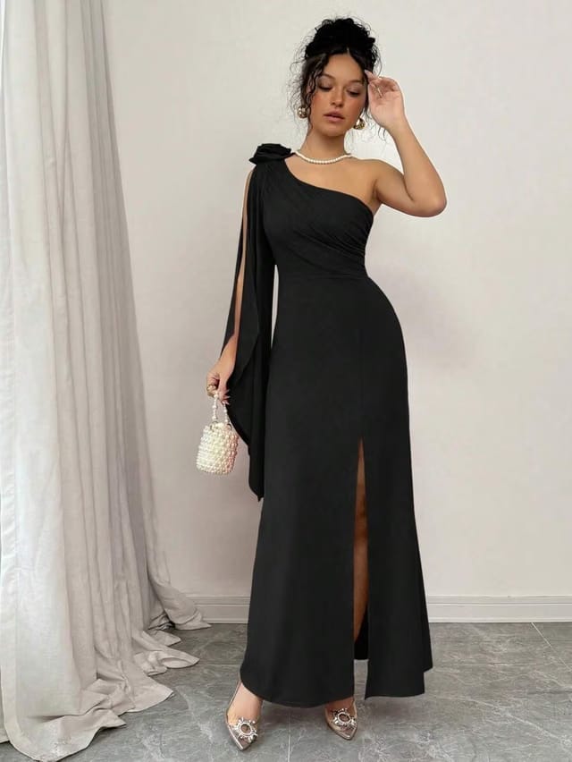 Women's Plus Size Slit Bodycon Dress