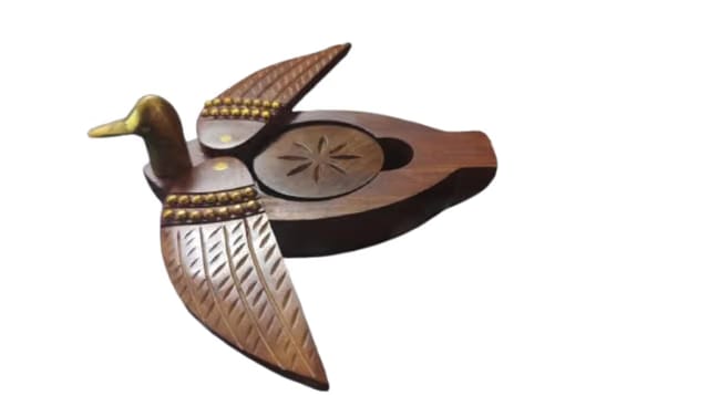 Voguish Beautiful Handcrafted Wooden Duck Tea Coaster |Set 6 Pieces