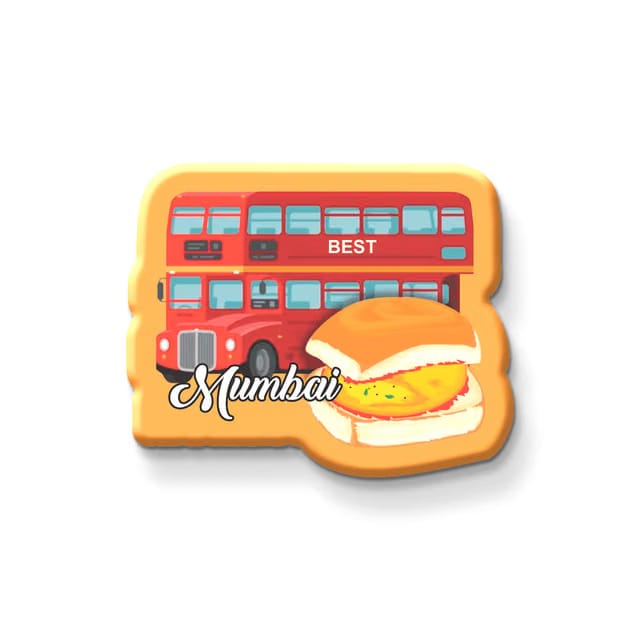 NIVARA Indian State Theme Souvenir Wooden Fridge Magnet for Refrigerator-Set of 1, Multicolor