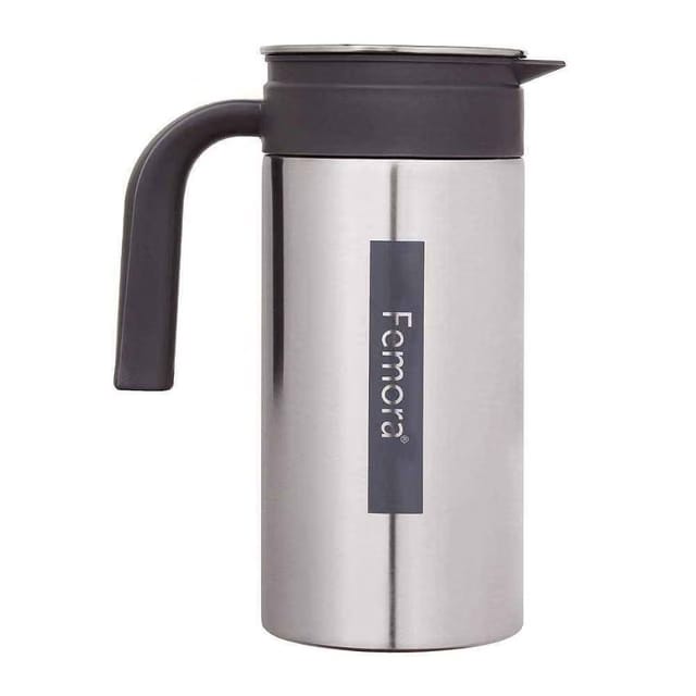 Stainless Steel Grand Jug With Handle 1.4 L Silver Black