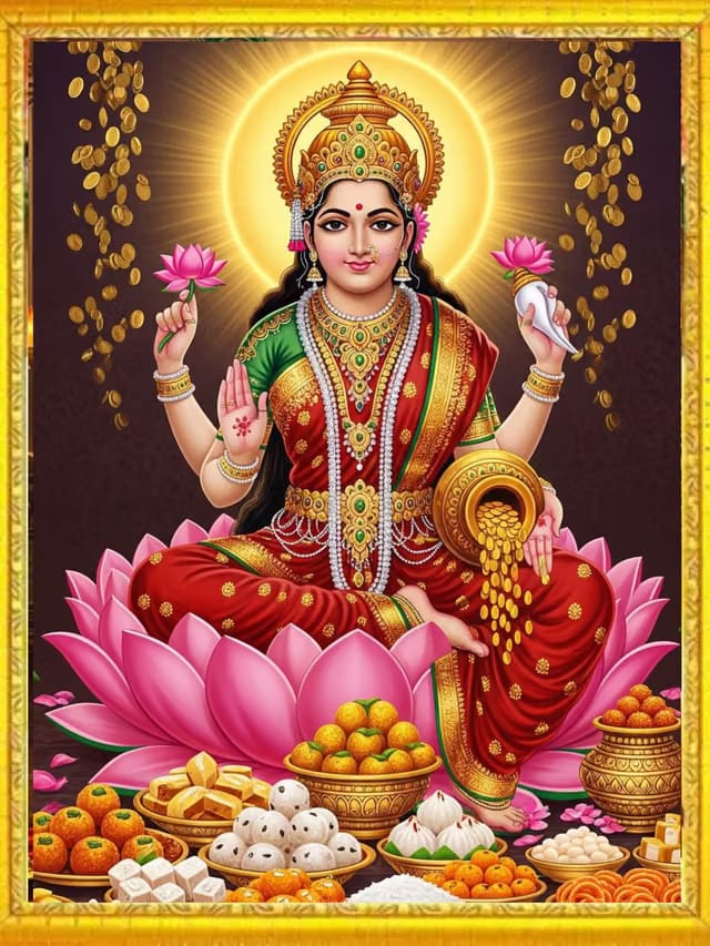 LVY Decor Maa Laxmi Ji Photo Frame