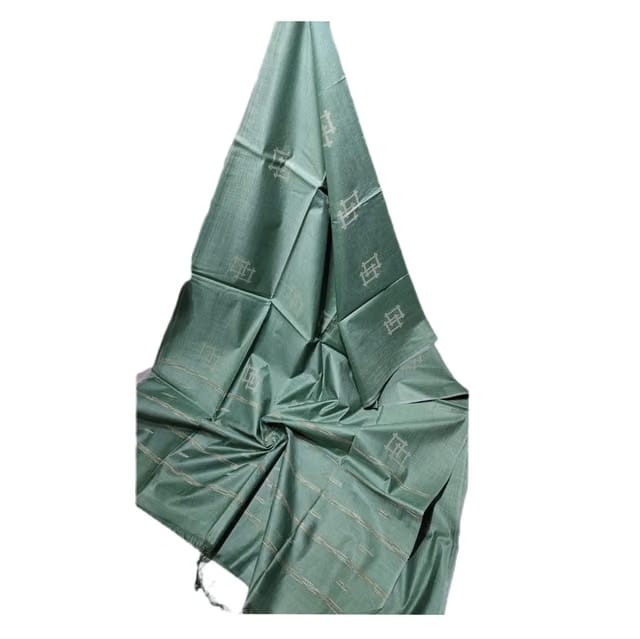 Bhagalpuri Handwoven Semi Tussar Soft Silk Saree For Women;s With Zari Butta Weaving Unstitched Running Blouse Piece