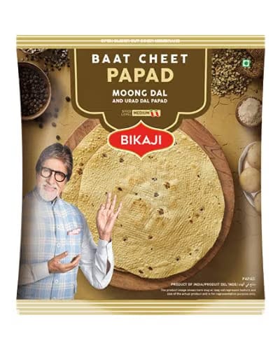 Bikaji Aslee Bikaneri - Baat Cheet Papad - Moong Dal Handroll Papad