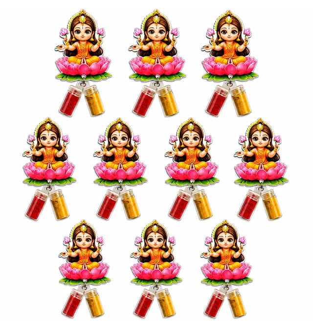SSKR Baby Goddess Lakshmi Haldi Kumkum Set