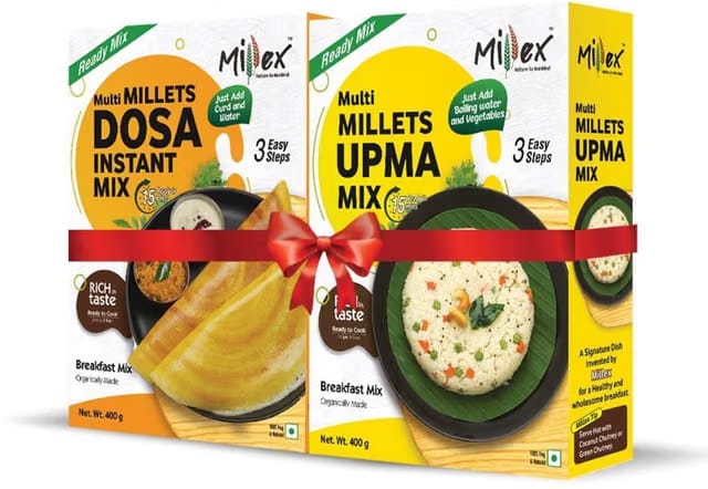 Millex Multi Millets Dosa Instant Mix Multi Millets Upma Mix 800g