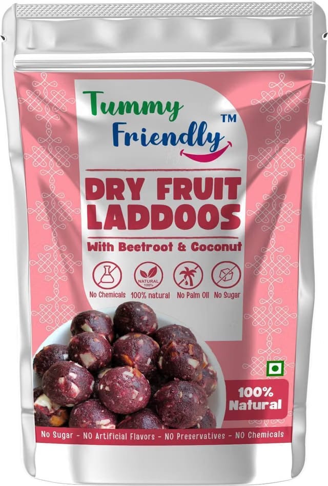 TummyFriendly Foods Dry Fruit Laddus. Healthy Snacks, Energy Bar Replacement for Kids and Adults