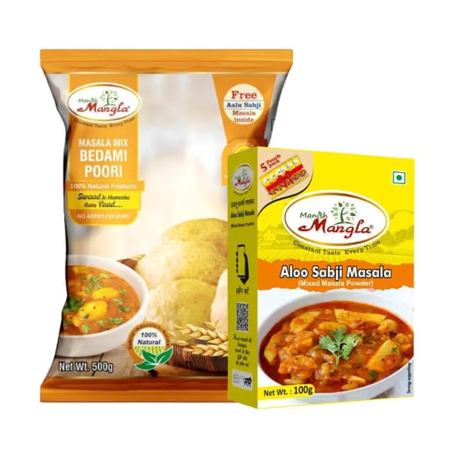 Aloo Puri Combo (Bedmi Puri + Aloo Sabzi Masala)